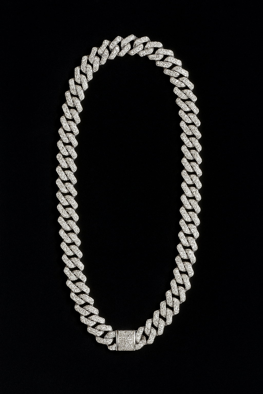 Iced Out Cuban Link Chain Necklace – Premium Shine Edition