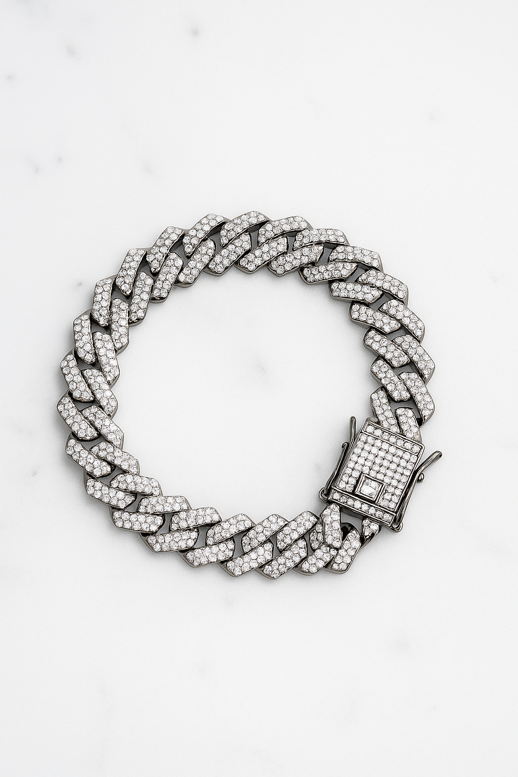 Luxury Diamond Cuban Link Bracelet for Men