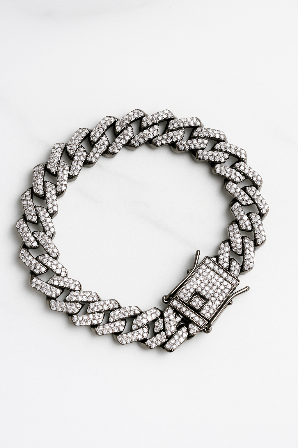 Luxury Diamond Cuban Link Bracelet for Men
