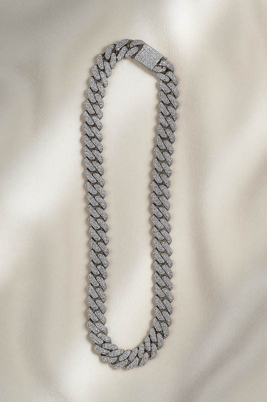 Iced Out Cuban Link Chain Necklace – Premium Shine Edition